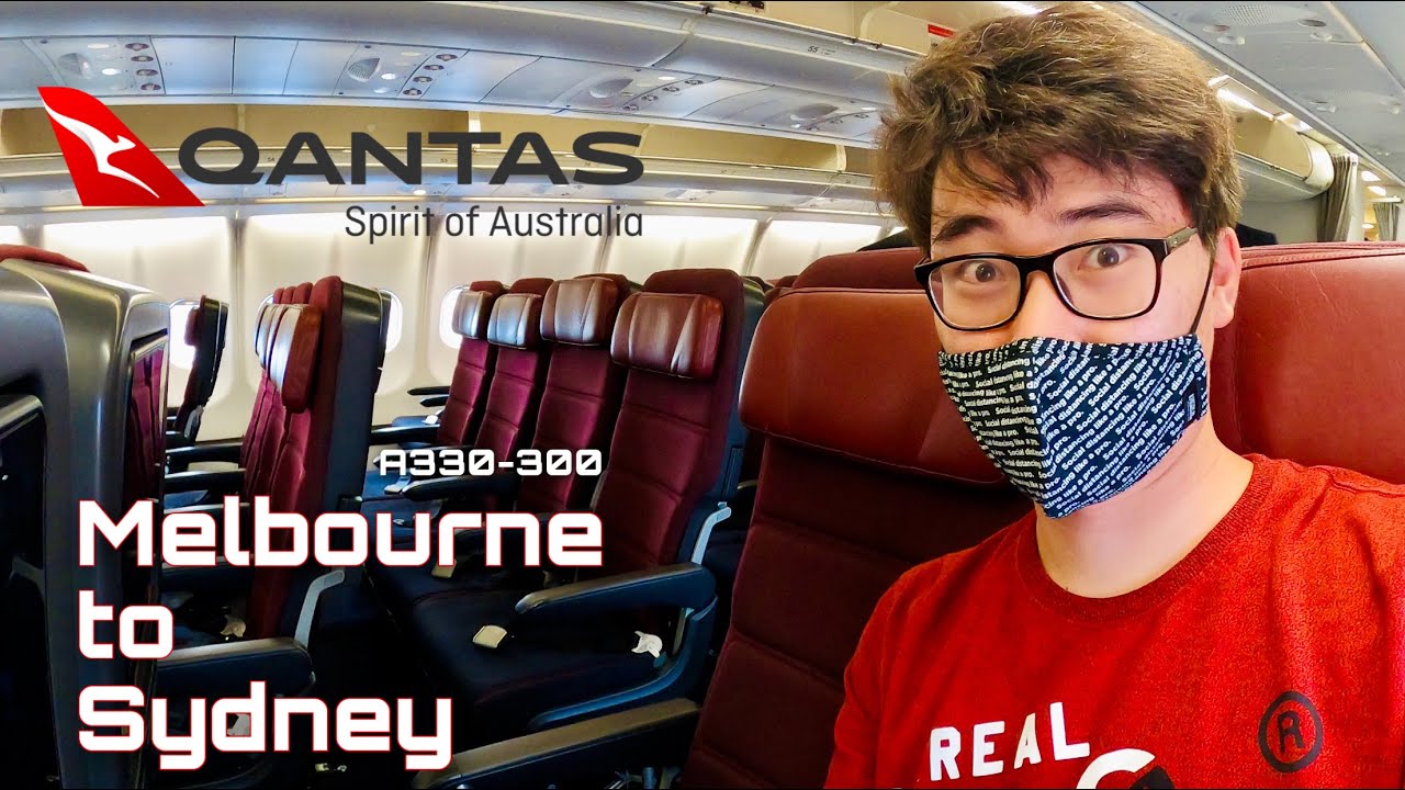Qantas A330 Melbourne to Sydney Flight Review - Is this the best Economy class in Australia? (Eps.5)