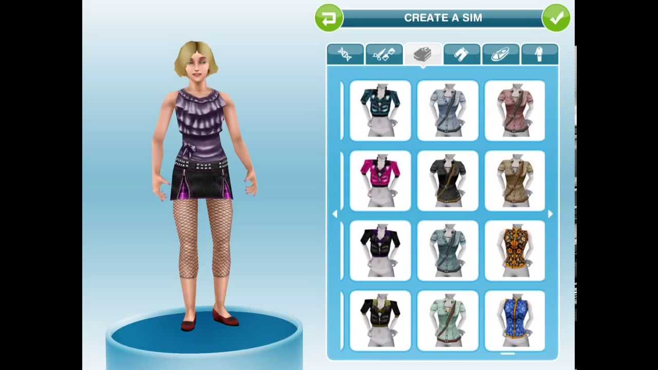 Let's Play Sims FreePlay- Create A Sim