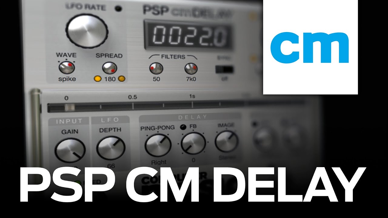 FREE VST/AU/AAX delay plugin: PSP Audioware cmDelay
