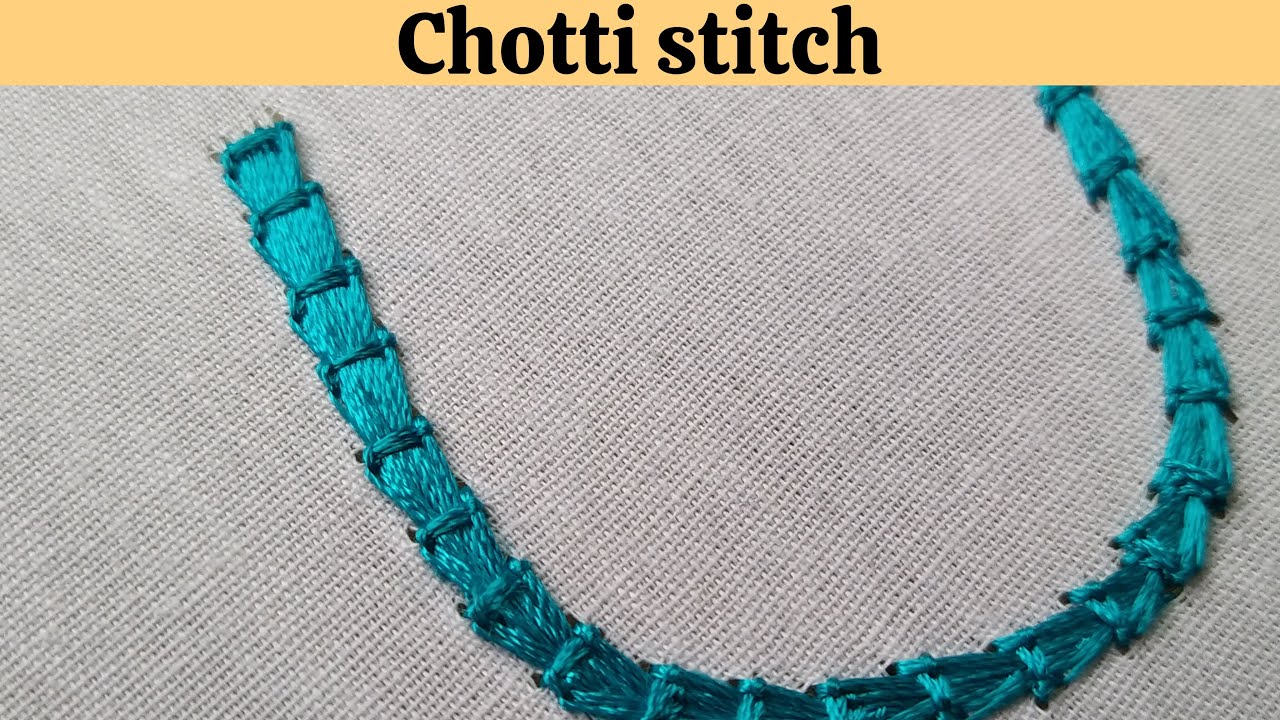 Chotti stitch class-12|Aari works for beginners