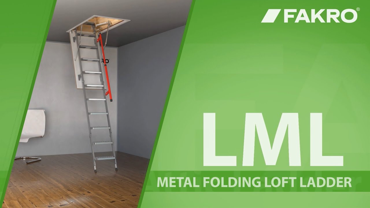 LML Metal Folding Loft Ladder