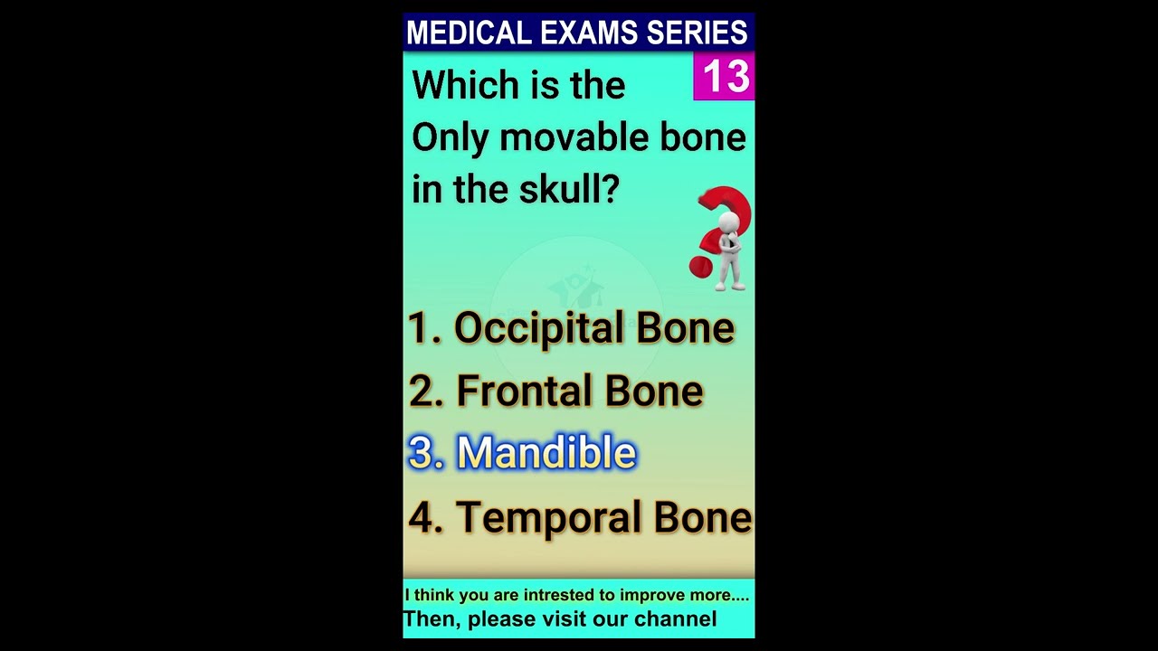What is the only movable bone in the skull? | which of the bones are movable  | Movable  skull bones