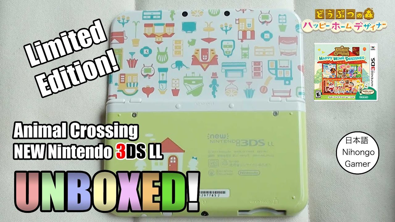 Animal Crossing Ltd. Edition Новая консоль 3DS XL — первая в мире распаковка