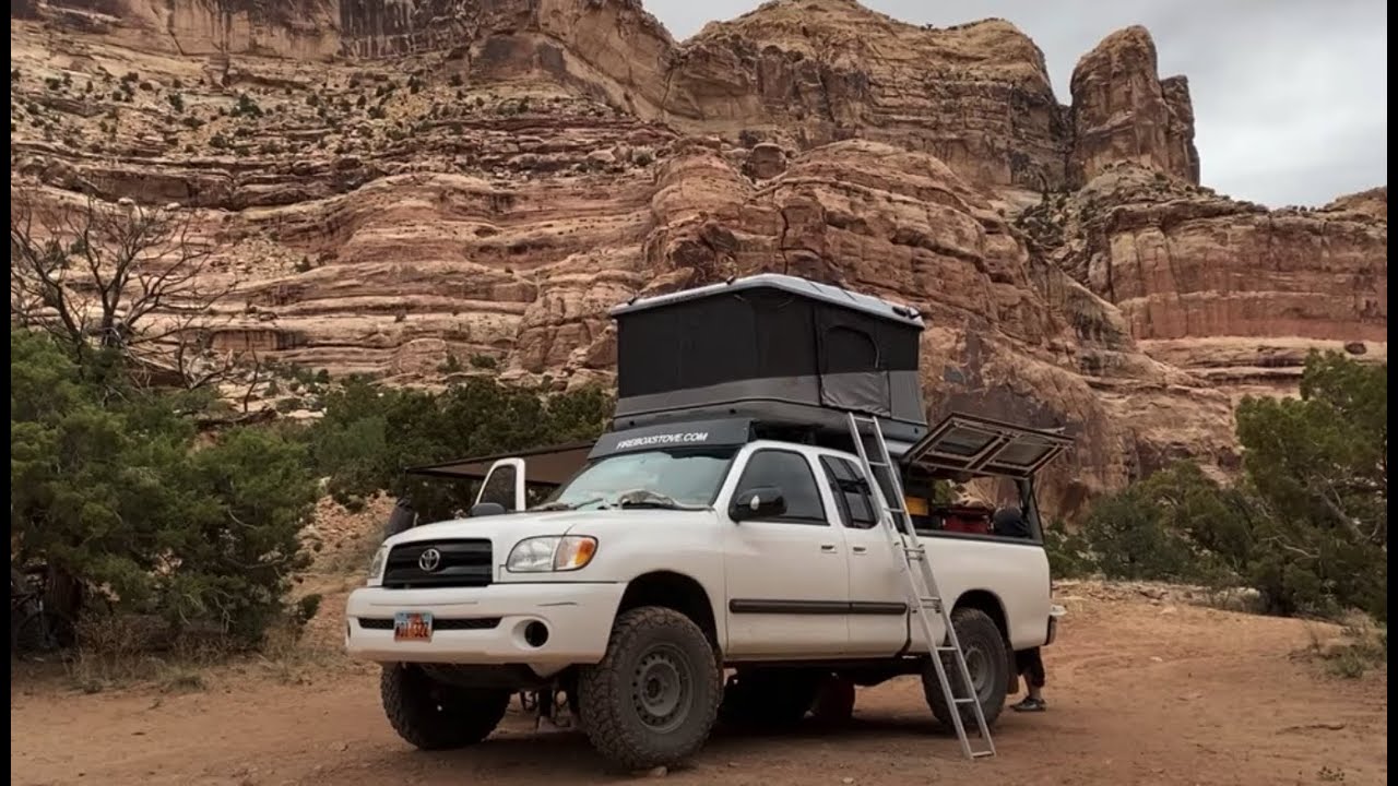 Roof Top Tent Family Overland Camping In Utah's Remote Desert.
