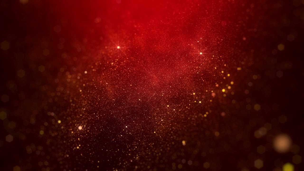 Clean Red Gold Particles Background