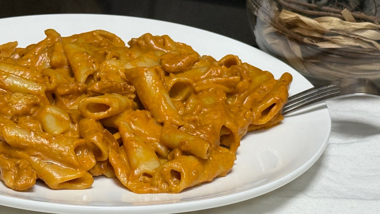 باستا بالدجاج والكريمه على طريقتي لذيذه 👌🍝