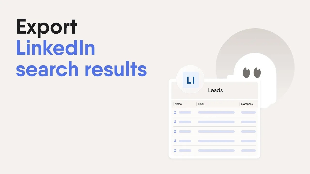 Export LinkedIn Search Results to Build Your Own Lead Database
