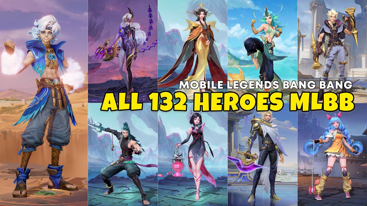 All 132 Heroes in Mobile Legends: Bang Bang (2016–Latest)