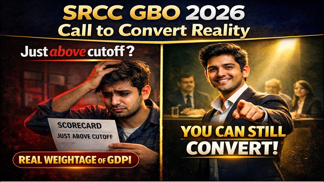 SRCC GBO 2023 Call to Conversion Reality || SRCC GBO 2024 Cutoff || SRCC GBO Response Sheet