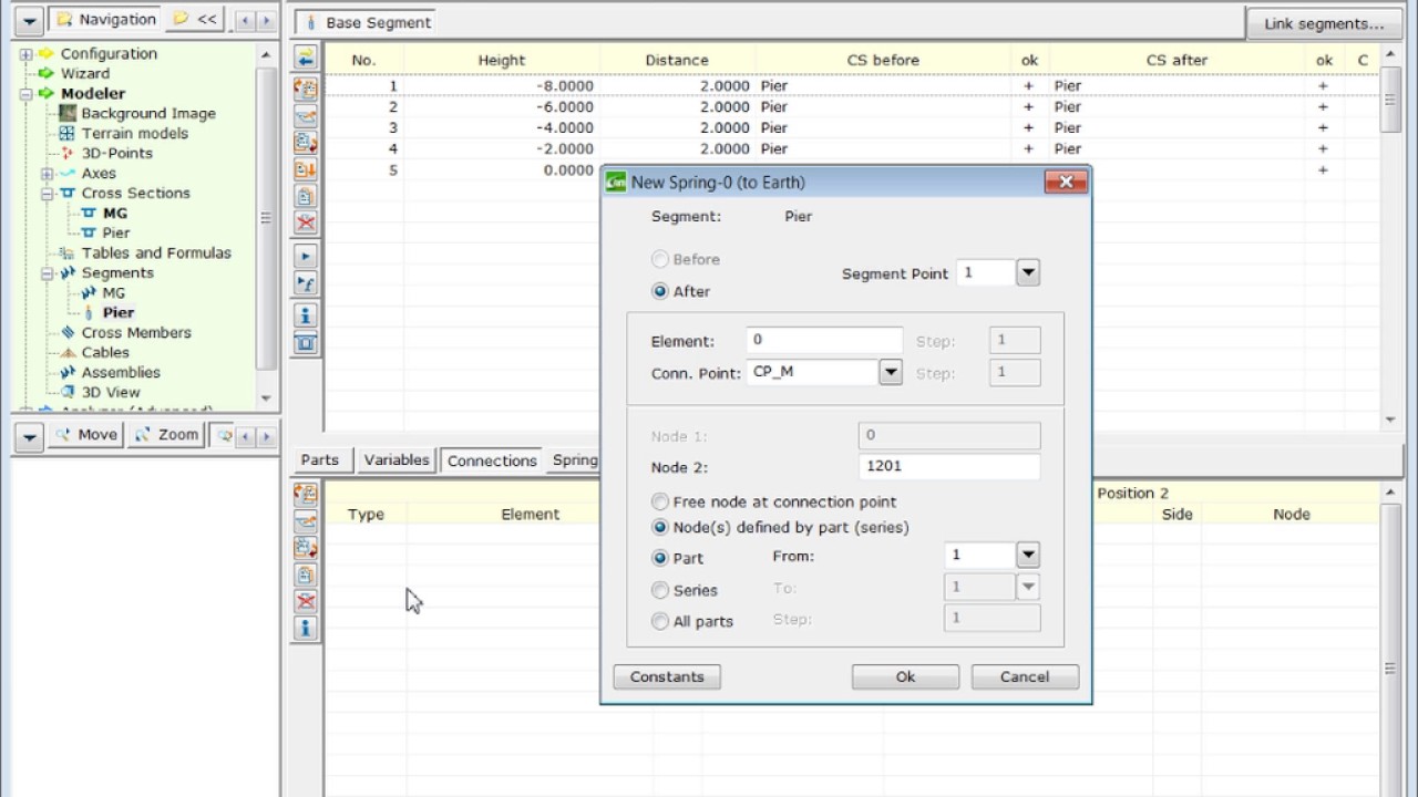 Modeling a Pier Segment and Generating the Analytical Model in RM Bridge
