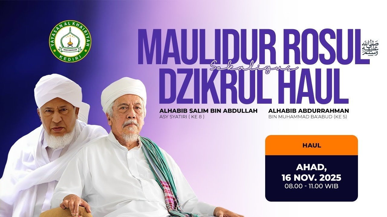 🔴Live Maulid Nabi & Haul Ke-8 Al Habib Salim As Syatiri Dan Haul Ke-5 Al Habib Abdurrahman Ba'abud