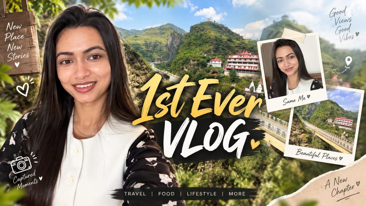 My first ever vlog ❤️ | Peaceful Day in the Mountains 🏔️ | Shimla Village & Temple Vlog🖤