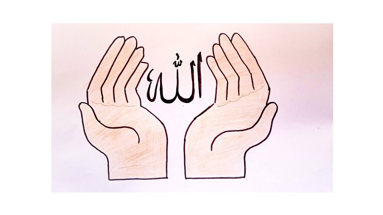 How To Draw Open Hands Prayer