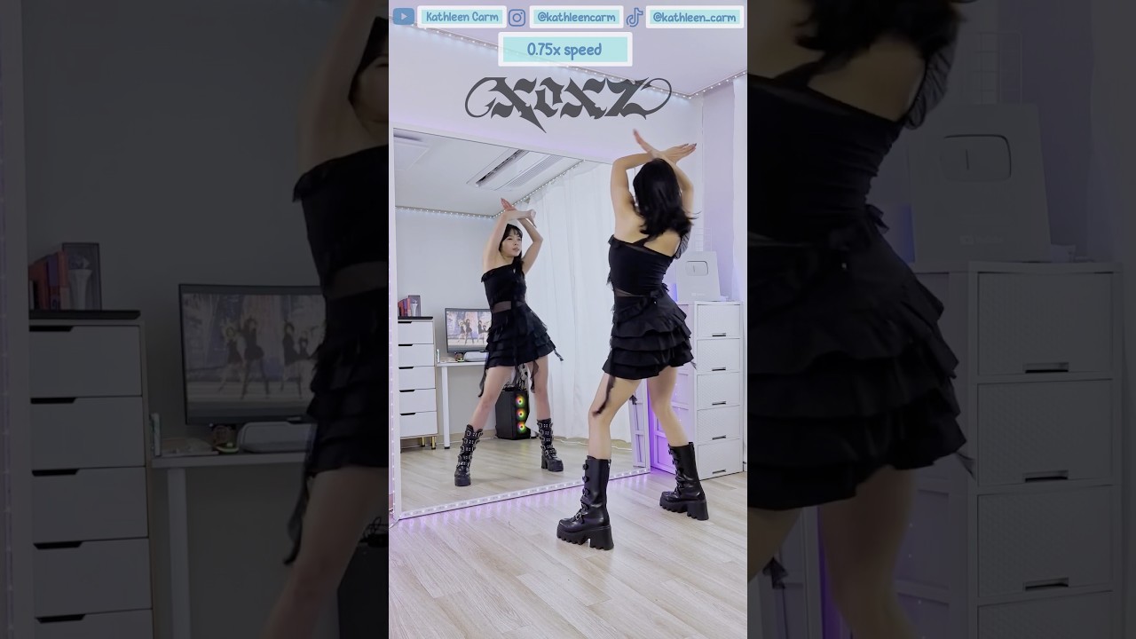 IVE 아이브 &lsquo;XOXZ&rsquo; #dancetutorial 0.75x Slow Music #dancecover #dancechallenge