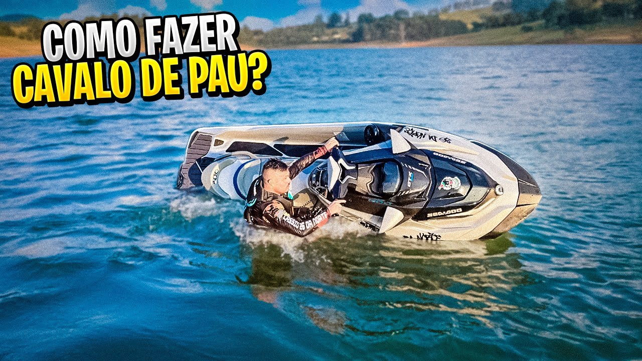 Como fazer CAVALO DE PAU COM OS NOVOS JET SKI
