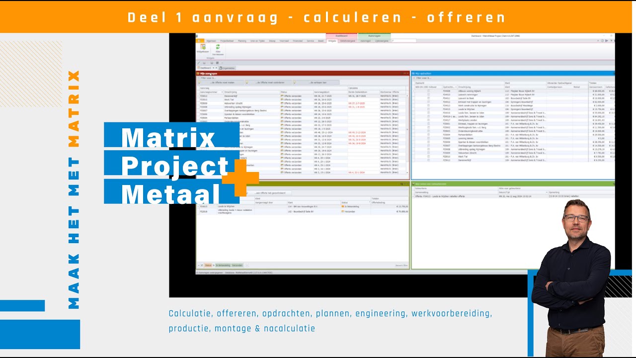 MatrixMetaal Project – Aanvraag | Calculeren | Offreren (Deel 1)