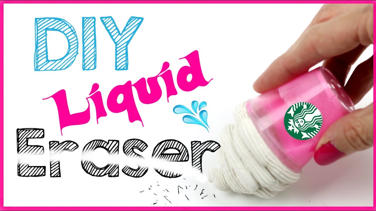 DIY Crafts: DIY LIQUID STARBUCKS ERASER! School Supply DIYs!