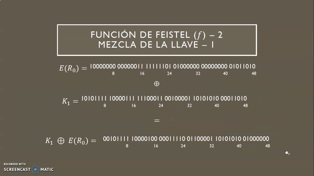 Explicación de cifrado DES