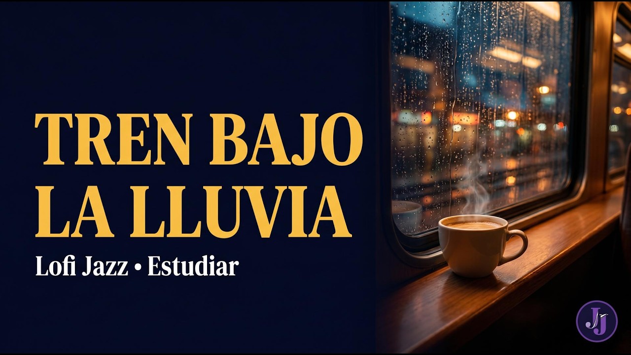 Tren Bajo la Lluvia 🌧️ | Lofi Jazz Relajante para Estudiar y Meditar