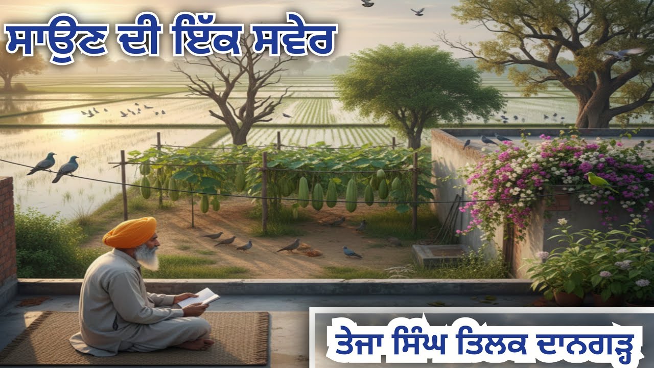 ਸਾਉਣ ਦੀ ਇੱਕ ਸਵੇਰ / ਤੇਜਾ ਸਿੰਘ ਤਿਲਕ ਦਾਨਗੜ੍ਹ
