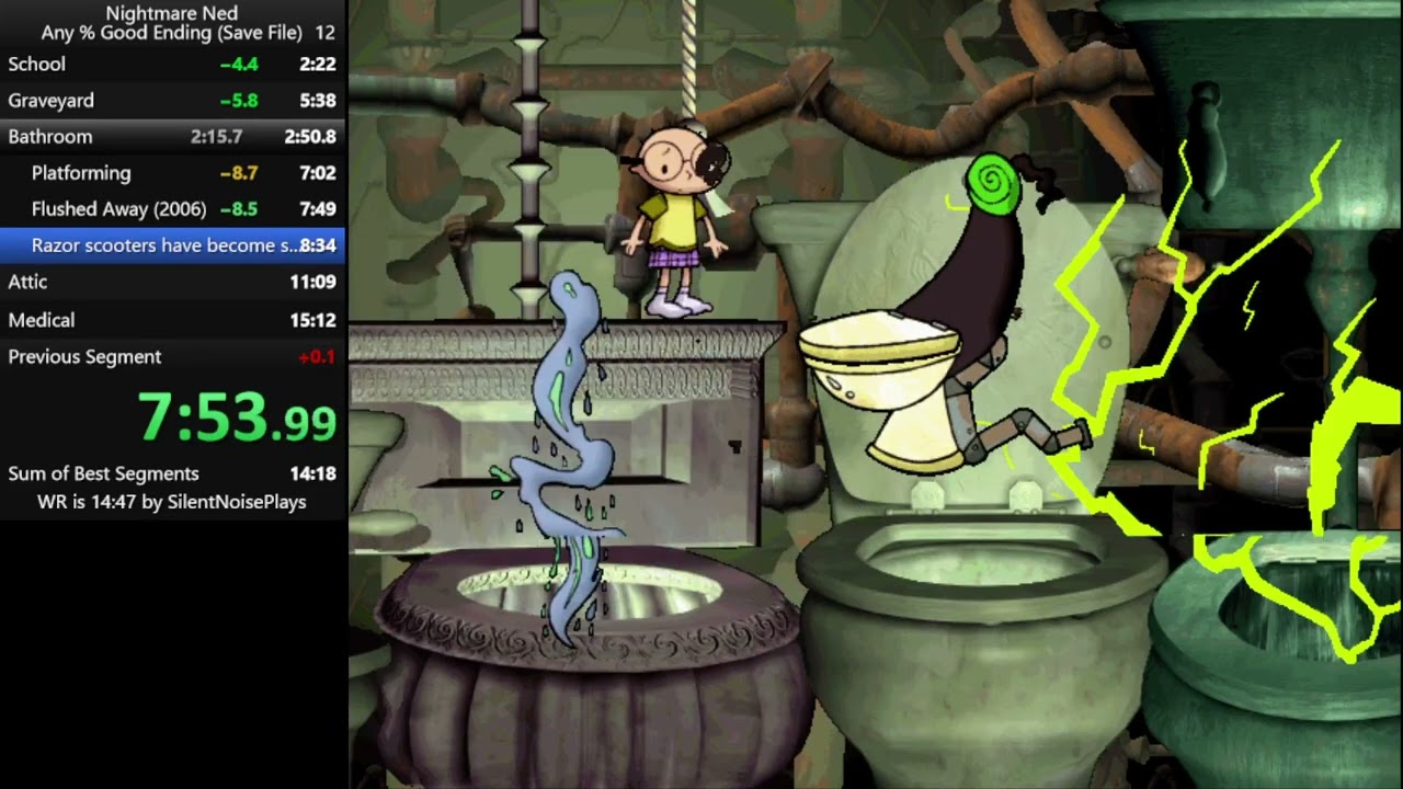 Nightmare Ned Any% Good Ending (Save File) - 14:50