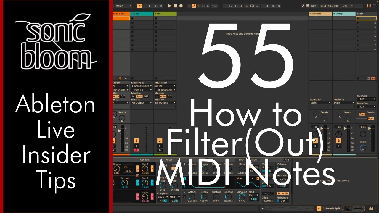 How to Filter Out MIDI Notes with Ableton Live Stock Devices