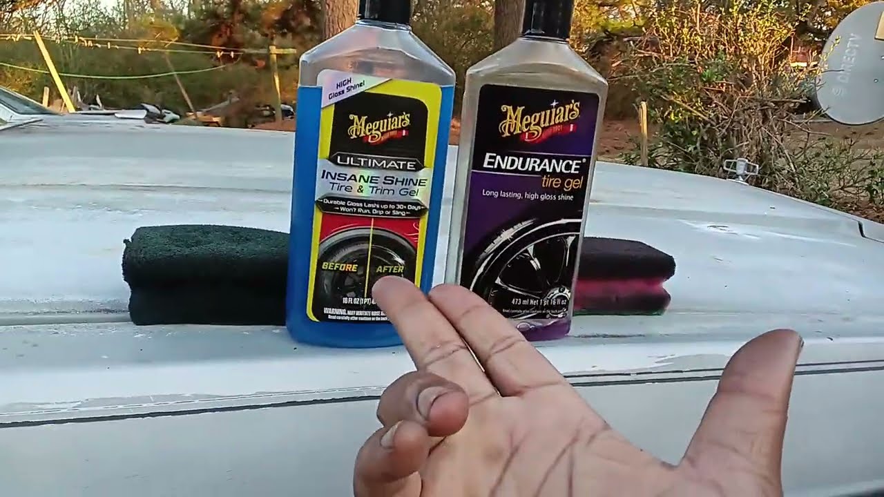 Meguiars ultimate insane shine tire gel vs Meguiars endurance tire gel gloss battle