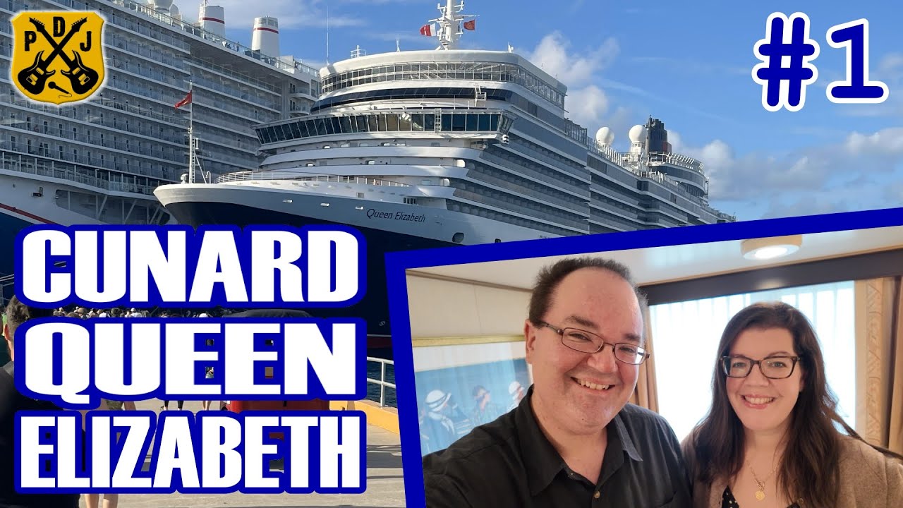 Cunard Queen Elizabeth Pt.1 - Our First Cunard Cruise! - Embarkation Day, Pub Lunch, Sailaway Party