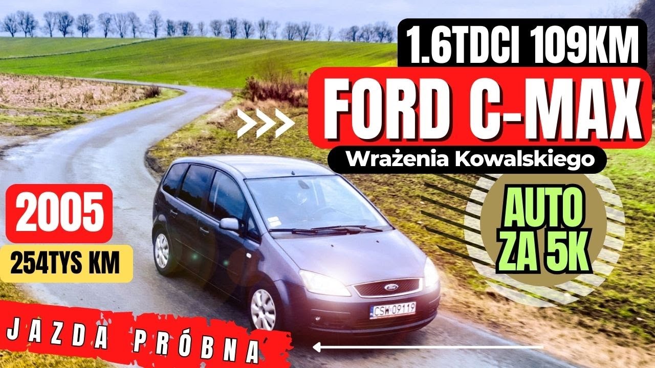 FORD C-MAX 2005 1.6TDCI - RODZINNE AUTO Do 5000 Złotych ?