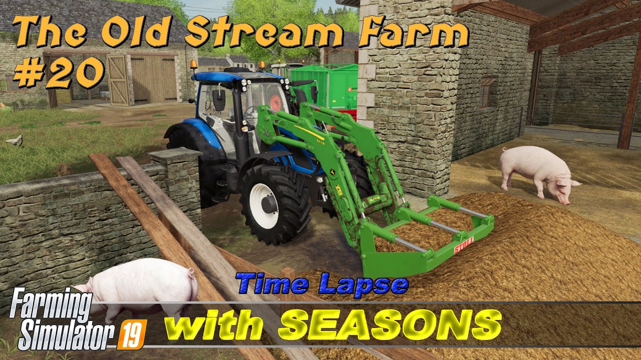 Уход за животными, работа по контрактам | The Old Stream Farm with Seasons #20 | FS19 Timelapse | 4K