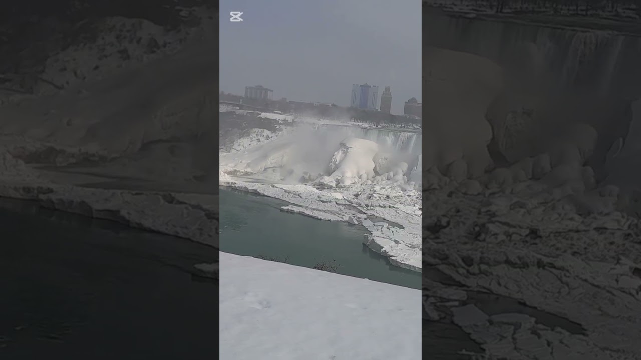 Niagara fall/尼亞加拉大瀑布，冬天結冰！年初一到此一遊！