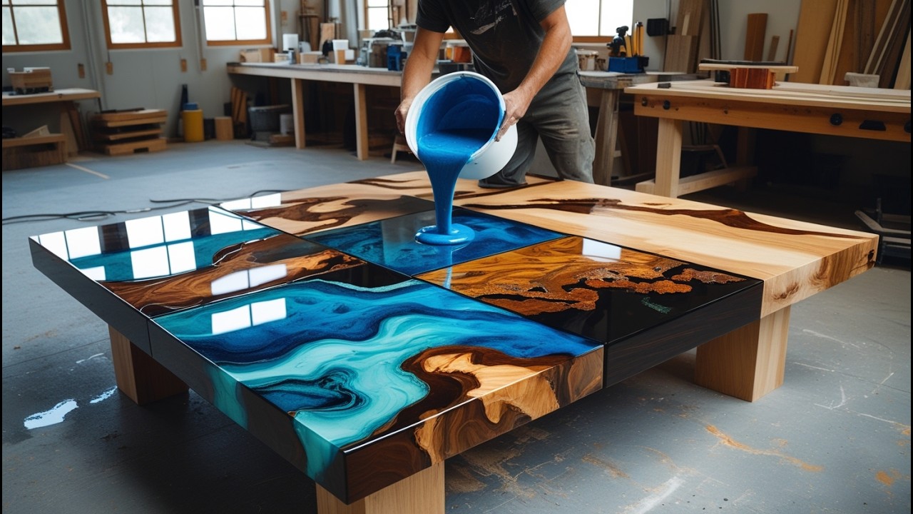Epoxy, Raw Wood & Woodworking Magic: Transforming a Chair into a Masterpiece