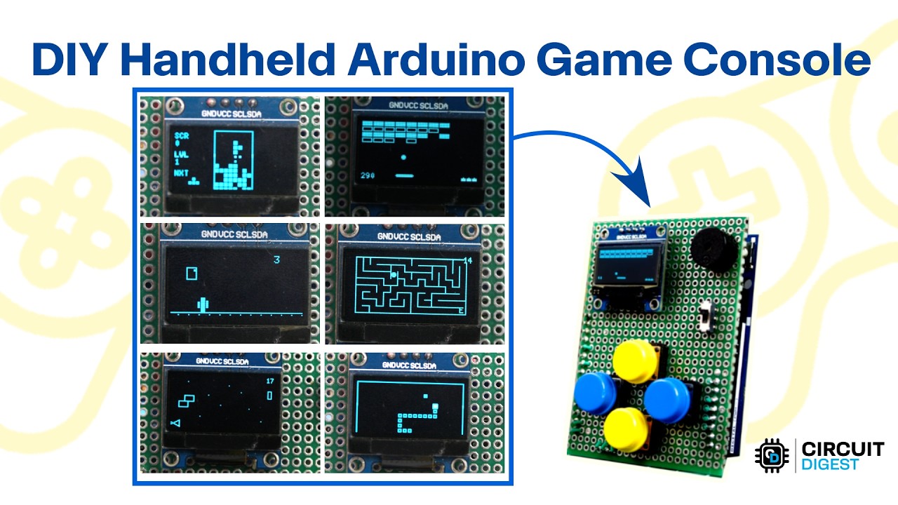 Игровая консоль на Arduino своими руками | Более 10 ретро-игр на OLED-дисплее