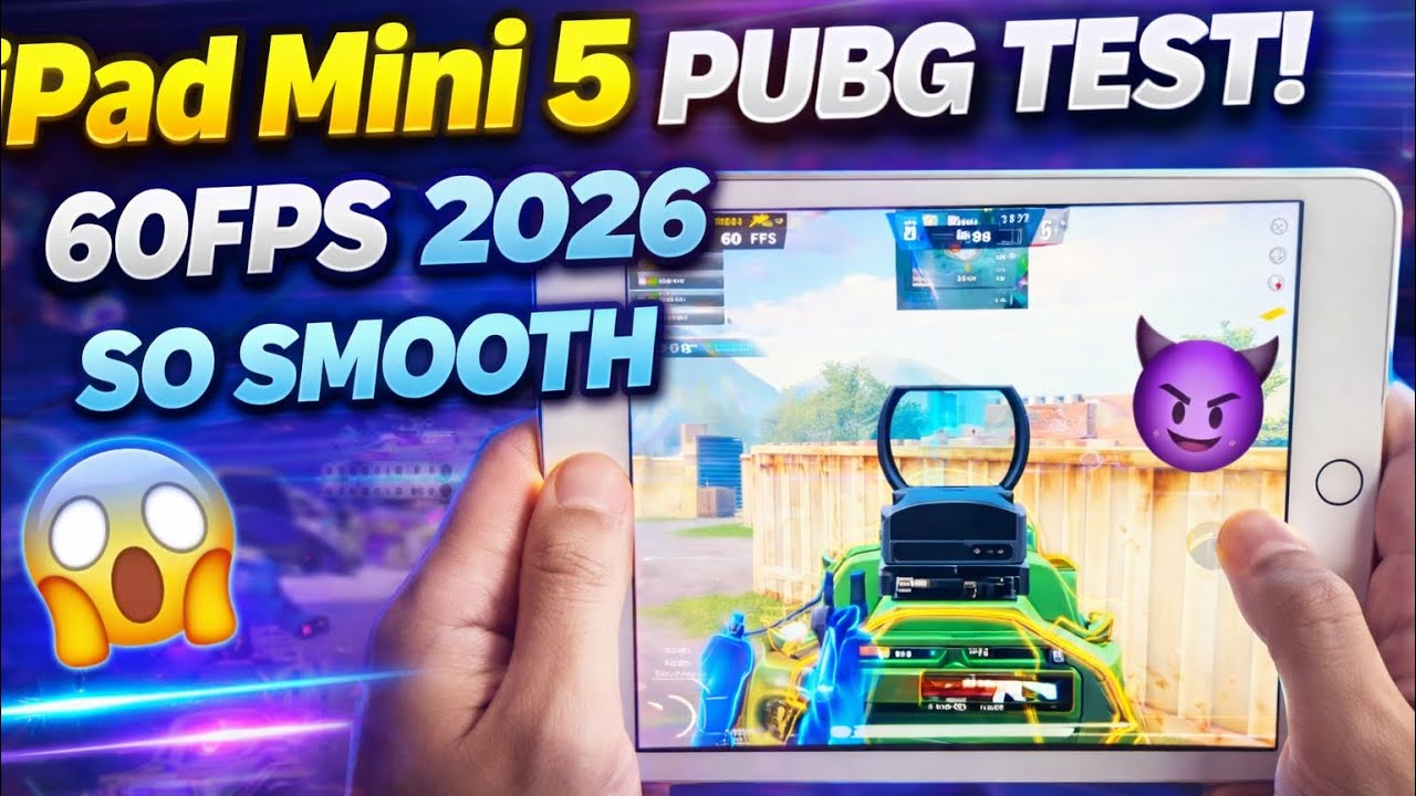 ipad mini 5 pubg test 60fps 2026 😱😈