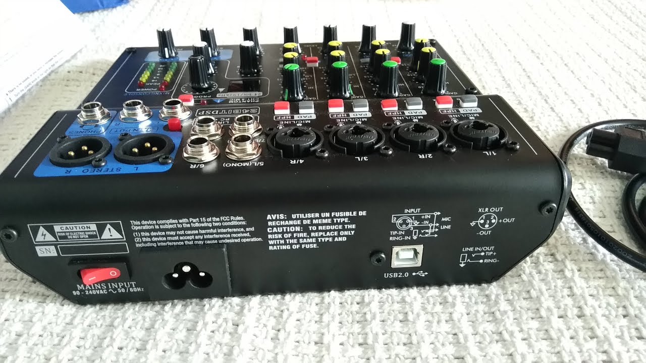 Leory. Микшерный пульт на 8 каналов 4 XLR входа, 2 стереопары, 2 XLR выхода, Ревер и другое.