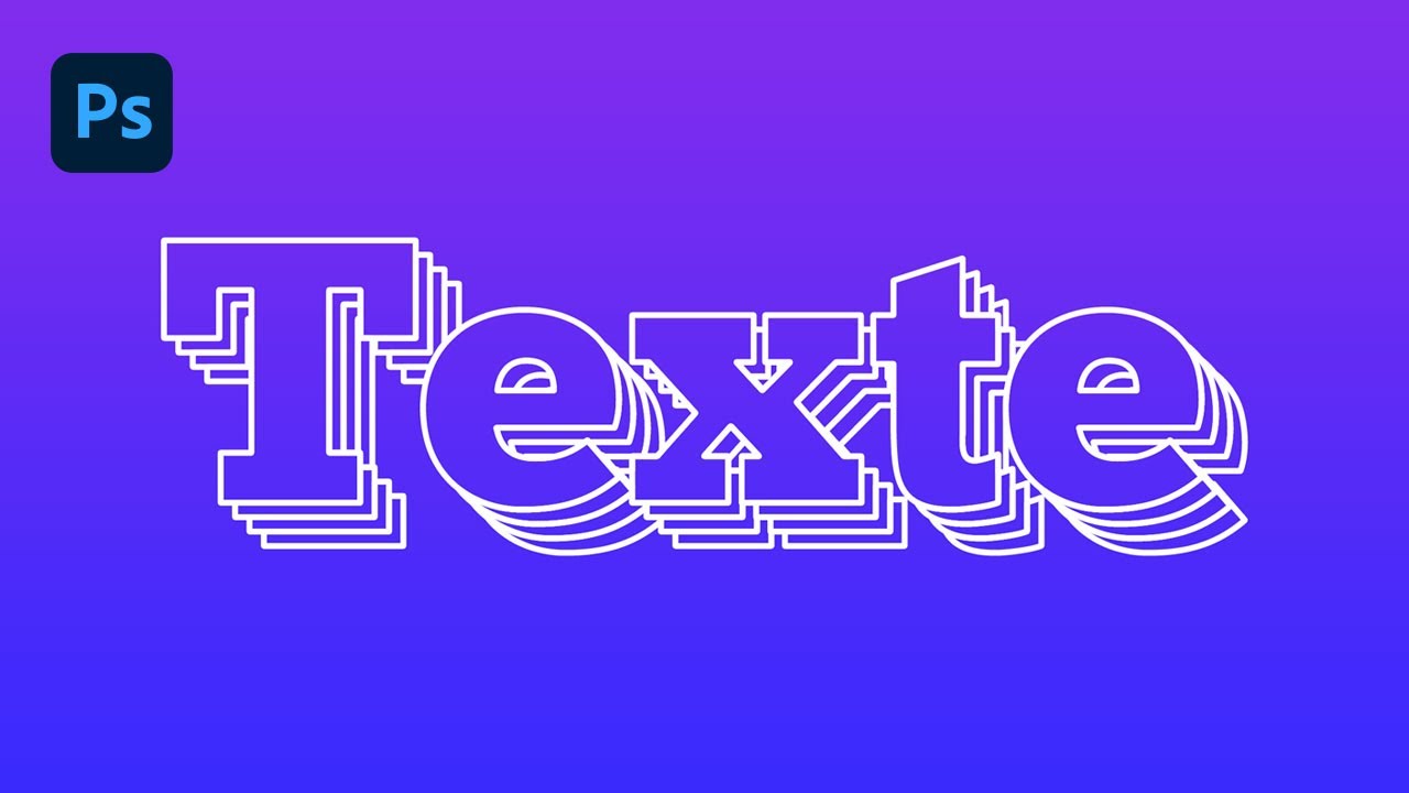 Tuto Photoshop : Effet de Texte aux Contours Multiples