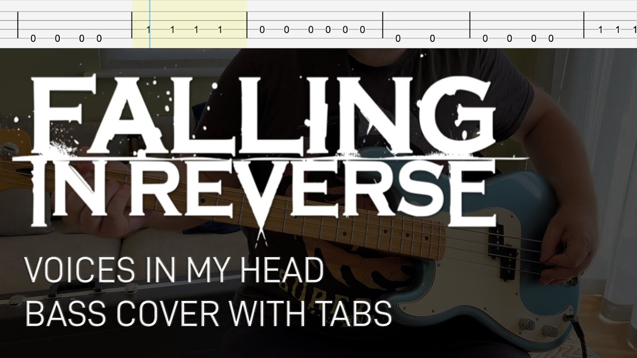 Falling in Reverse - Voices in My Head (Bass Cover with Tabs)