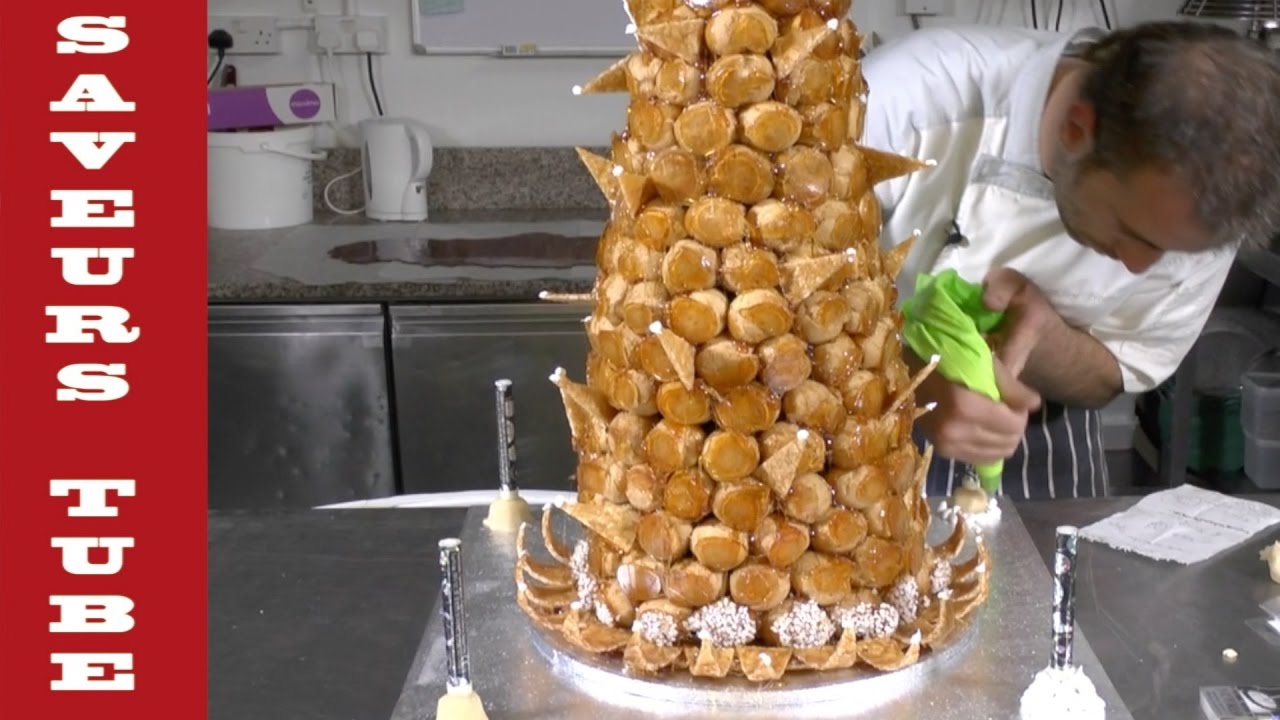 How to make Croque en bouche Wedding cake with The French Baker TV Julien from Saveurs