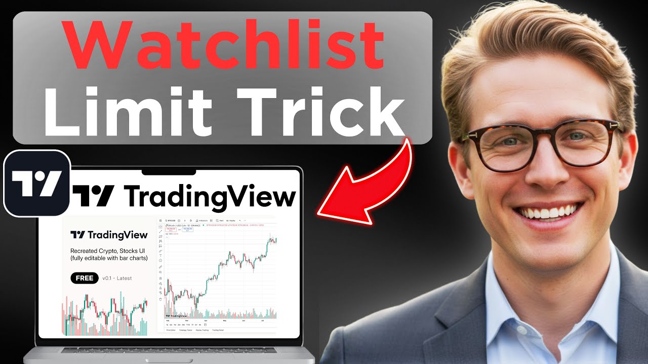 Как добавить более 30 акций в список наблюдения TradingView. Хитрость для добавления в список наб...