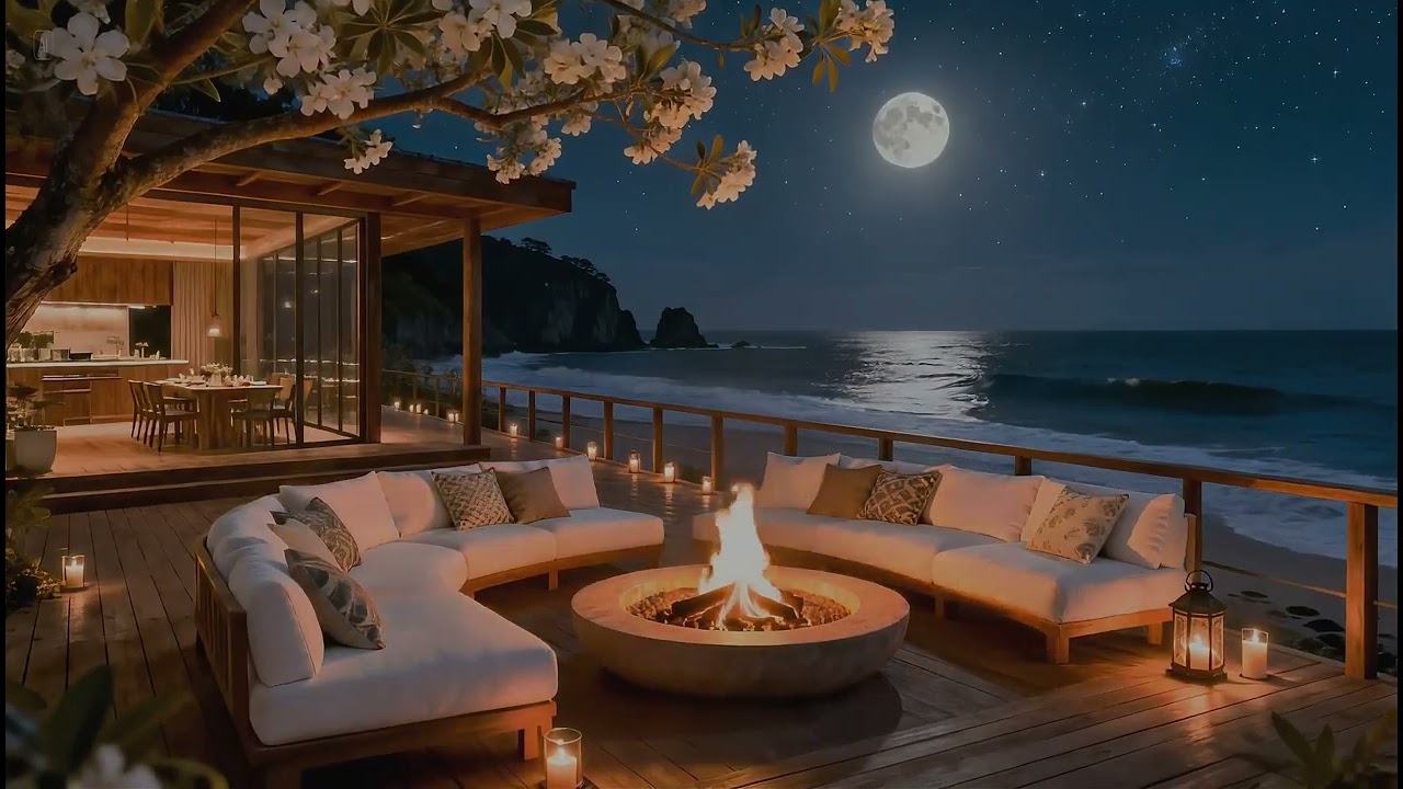 Sleeping Music For Deep Sleeping | Smooth Bossa Nova in a Peaceful Seaside Setting