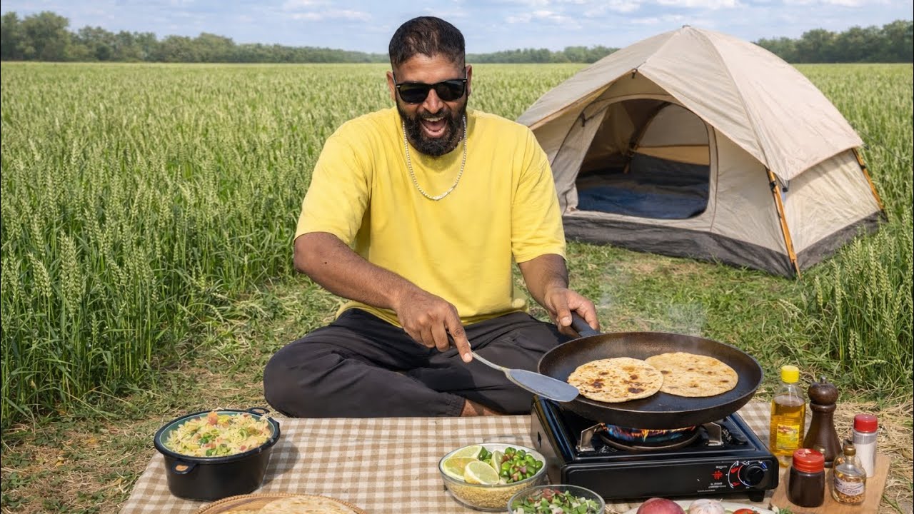 Overnight Camping in Gehu ke Khet 🌾😱 Full Night Adventure