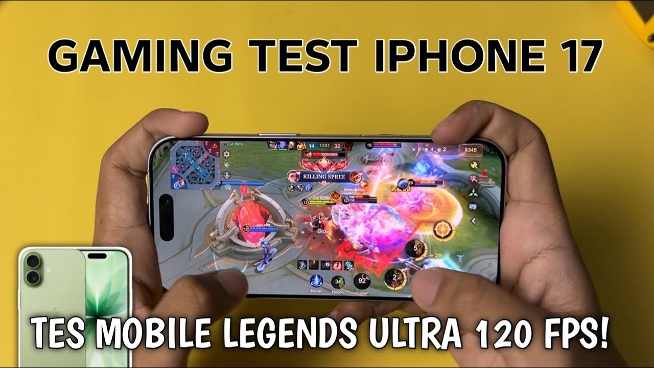 ADEM BANGET!! Tes Main Mobile Legends di iPhone 17 - Tes FPS, Suhu & Baterai!