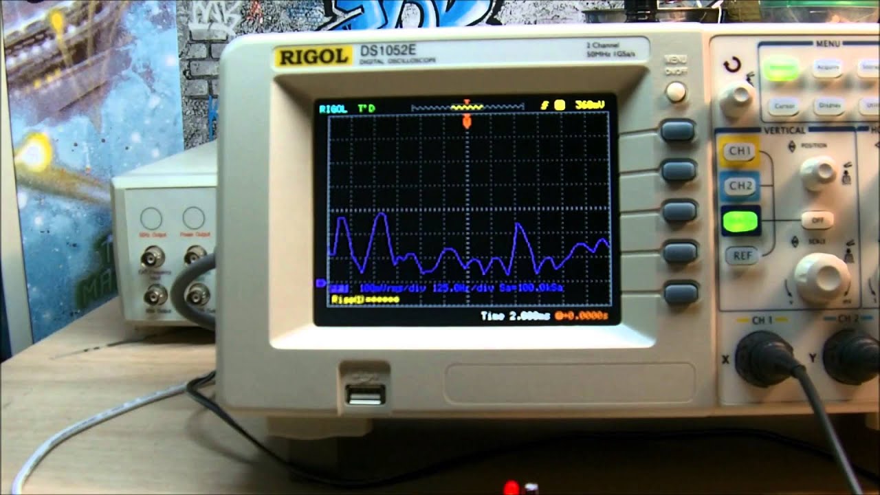 [Suite] Démonstration d'utilisation du Rigol DS1052E avec un signal audio