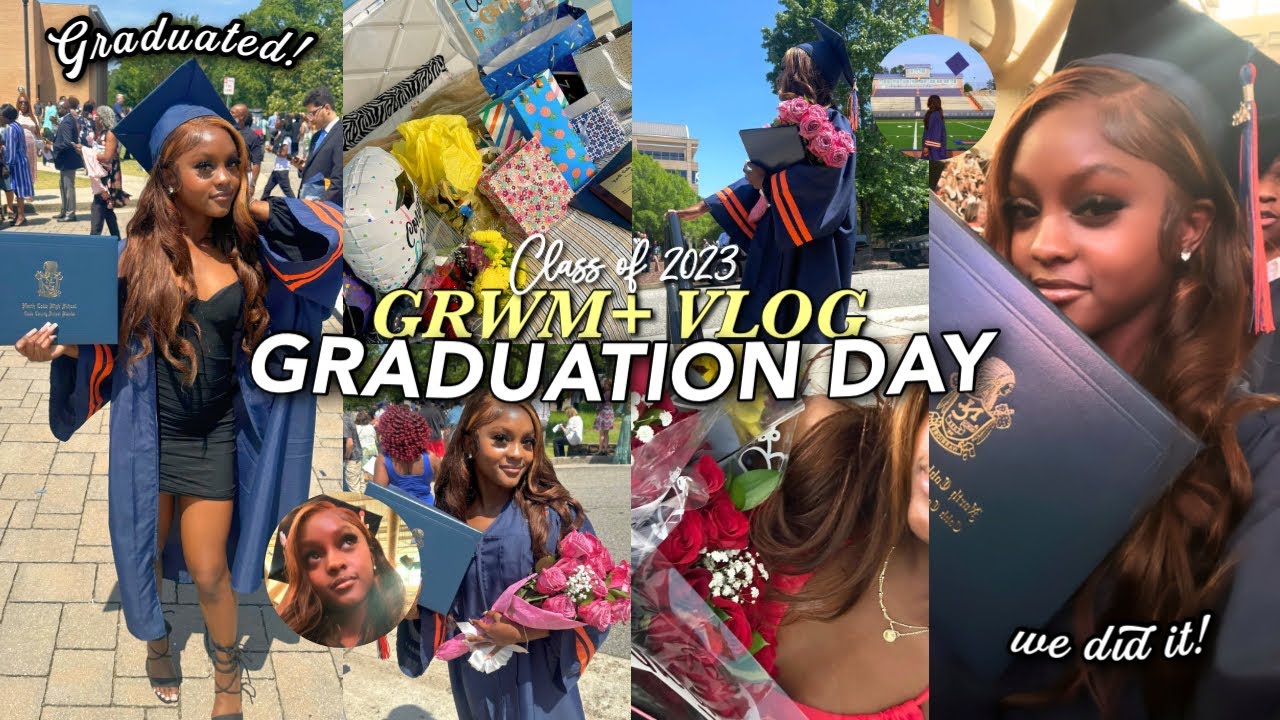 end of an chapter… GRADUATION GRWM+VLOG 🤍👩🏾‍🎓|| yagurl jeannsha