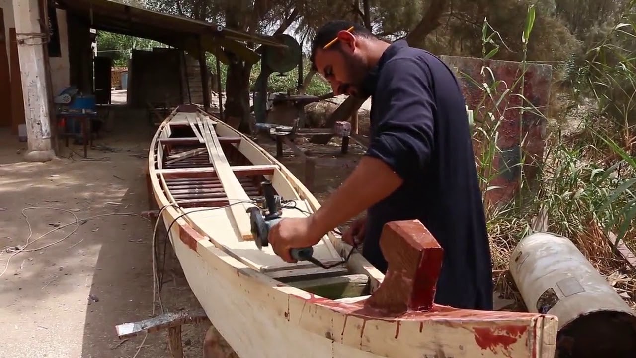 صناعة الزوارق في هور الجبايش