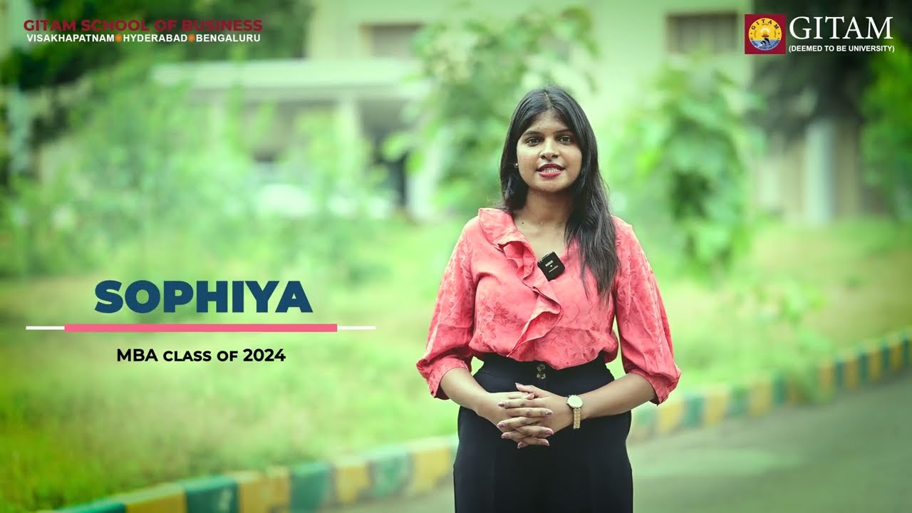 GITAM School of Business MBA student Sophiya explains how the student logiway Club work