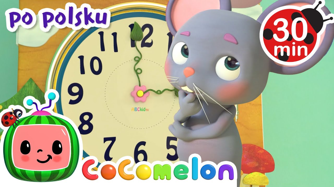 Tik-tak, myszka na zegarze | Cocomelon 🍉 Bajki i piosenki dla dzieci po polsku