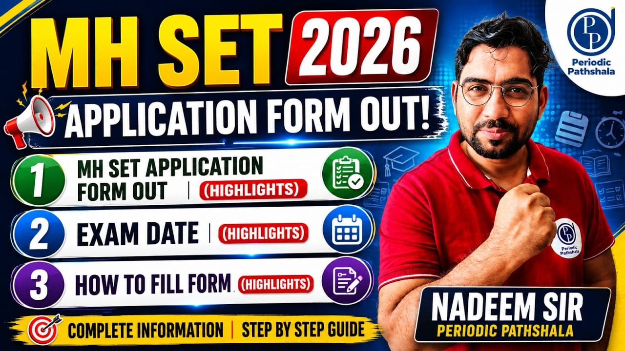 MH SET Exam Date & Application Form Out: How to Fill the Exam Form