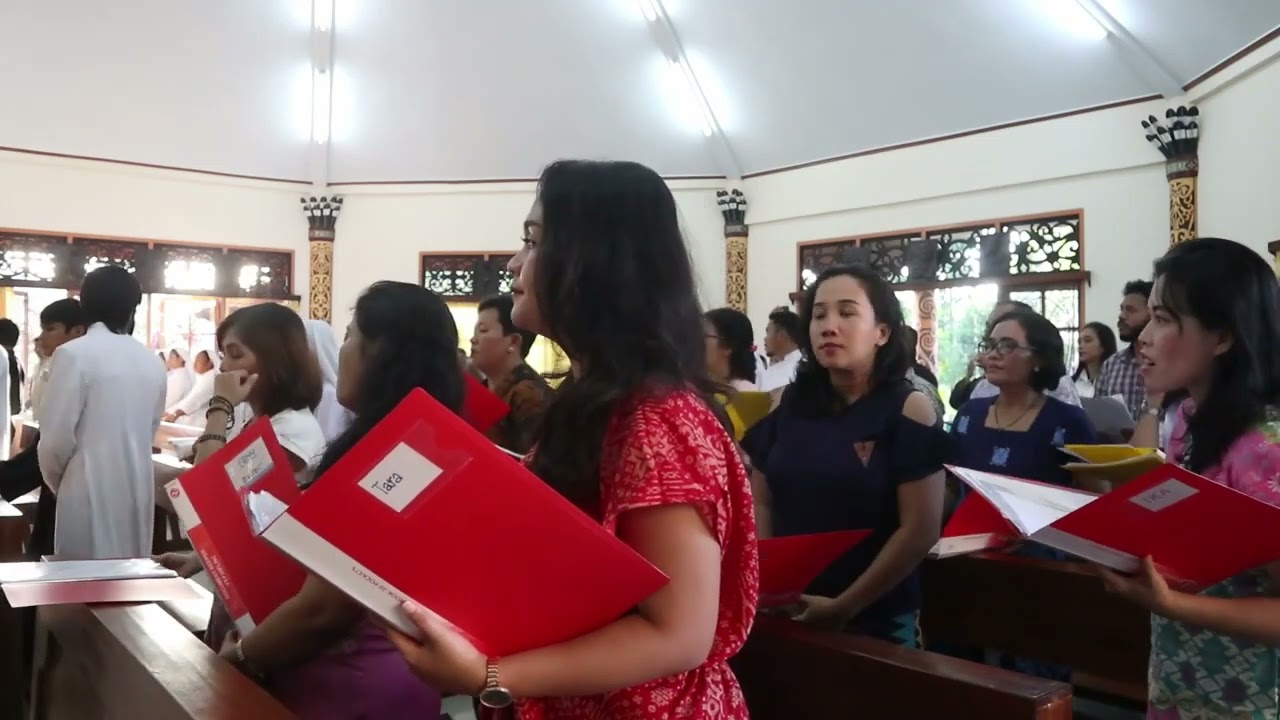 Lagu Misa Katolik | Segarkanlah Kami (MB. 608) | Gaya Dayak Kenyah