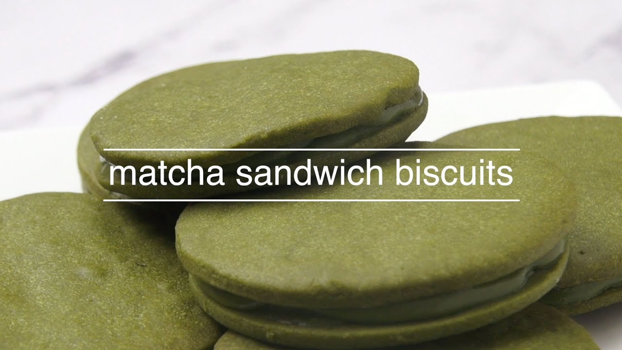 Homemade Matcha Sandwich Biscuits